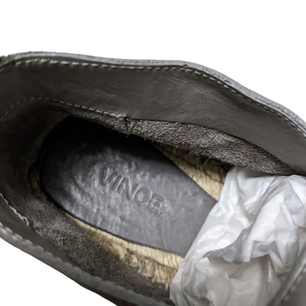 VINCE Ronan Slip-On Leather Espadrilles 7